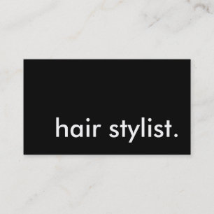 hair stylist. business card