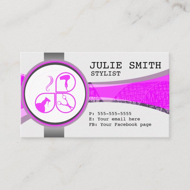 Hair Stylist Business Card (Front)