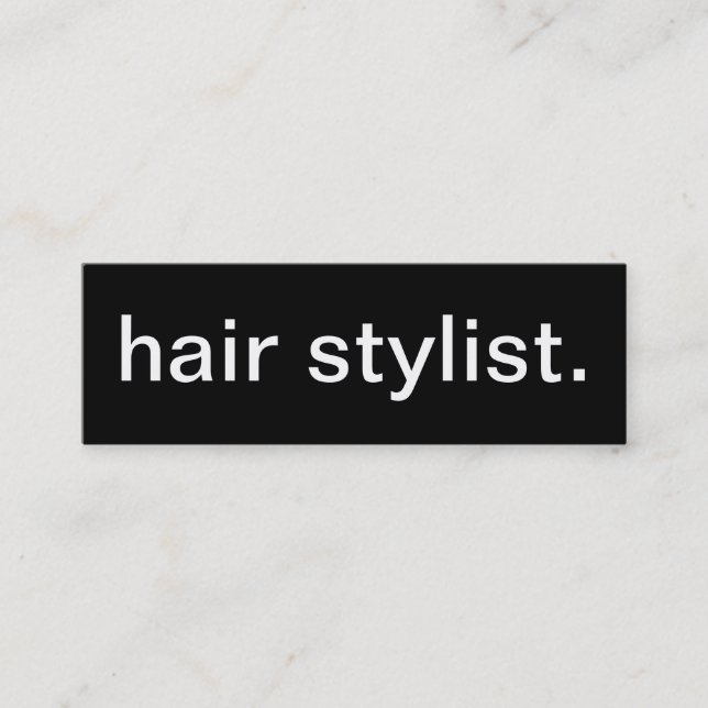 Hair Stylist Business Card (Front)