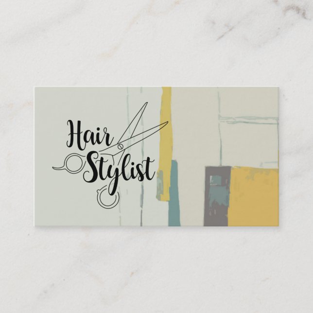 Hair Stylist Business Card (Front)
