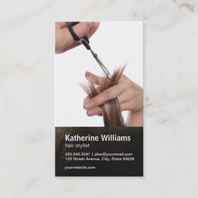 Hair Stylist Business Card (Front)