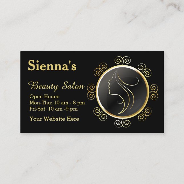 Hair stylist business card (Front)