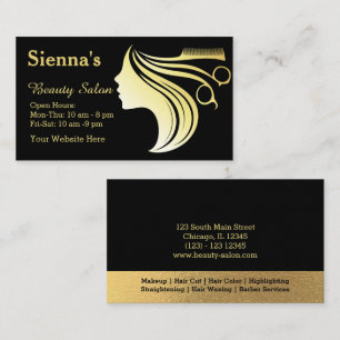 Hair stylist business card