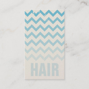 Hair Stylist Business Card - Cracked Blue Ombre