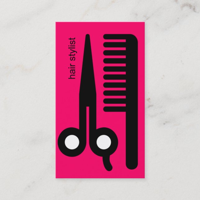 Hair Stylist Business Cards (Front)