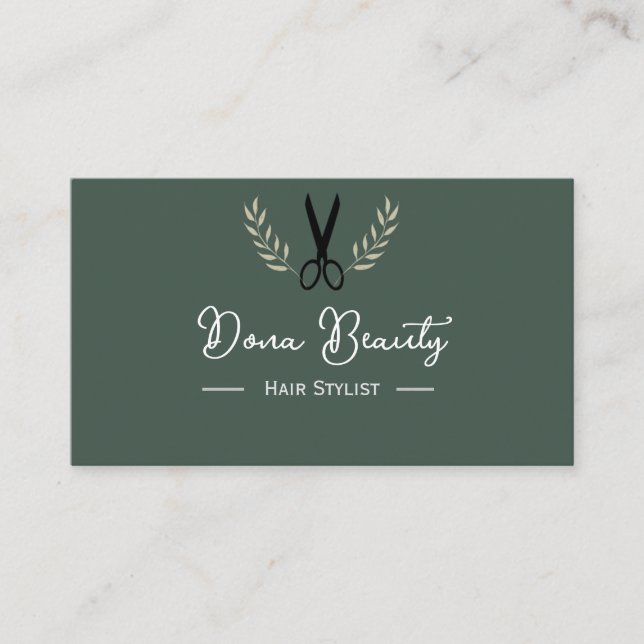 Hair Stylist Business cards  (Front)