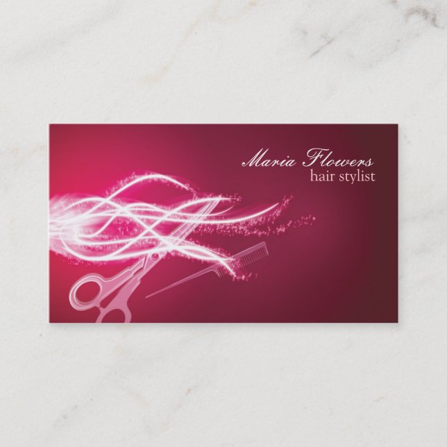hair stylist business cards (Front)