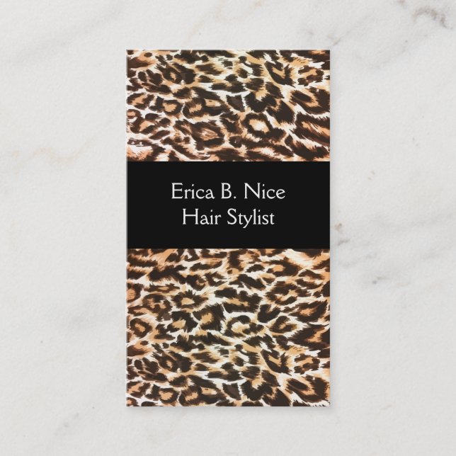 Hair Stylist Business Cards (Front)