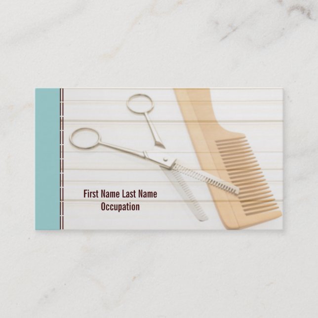 Hair Stylist Business Cards (Front)