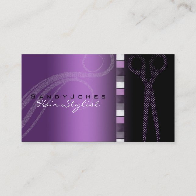 Hair stylist business cards (Front)