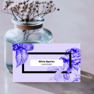 Hair Stylist Business Cards Modern Elegant Chic