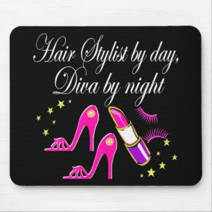 HAIR STYLIST BY DAY DIVA BY NIGHT MOUSE MAT