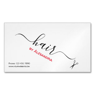 Hair Stylist Card Magnet