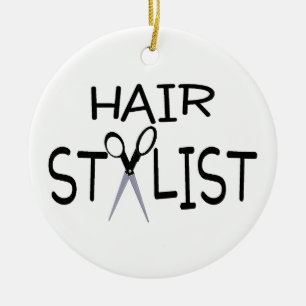 Hair Stylist Ceramic Tree Decoration
