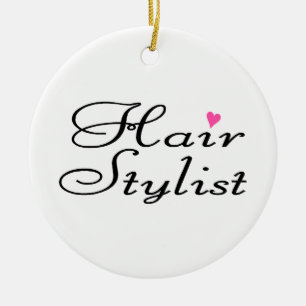 Hair Stylist Ceramic Tree Decoration