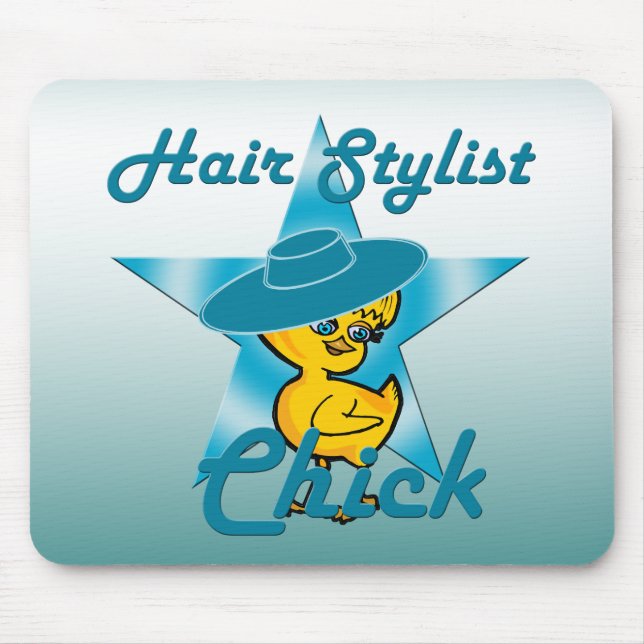Hair Stylist Chick #7 Mouse Mat (Front)