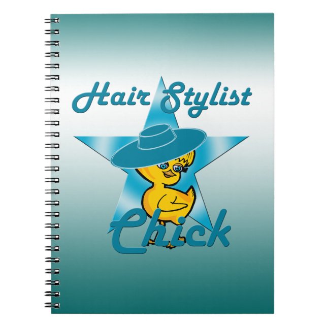 Hair Stylist Chick #7 Notebook (Front)