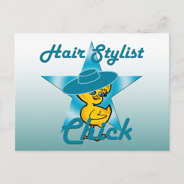 Hair Stylist Chick #7 Postcard (Front)