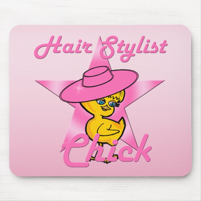 Hair Stylist Chick #8 Mouse Mat (Front)