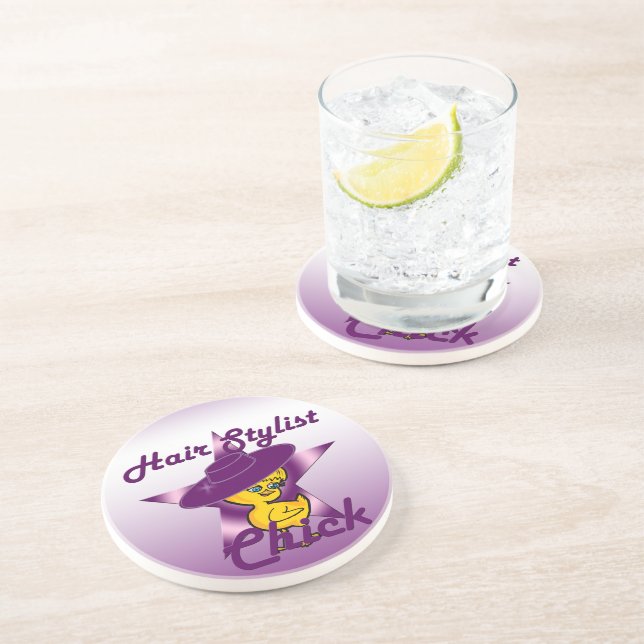 Hair Stylist Chick #9 Coaster (Side)