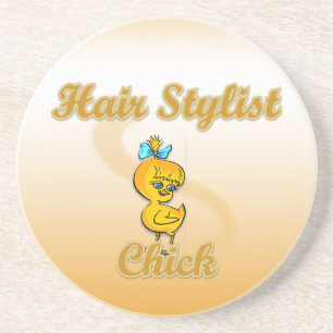 Hair Stylist Chick  Coaster
