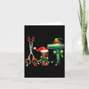 Hair Stylist Christmas Hairdresser Licensed Hairas Card