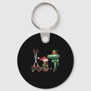 Hair Stylist Christmas Hairdresser Licensed Hairas Key Ring