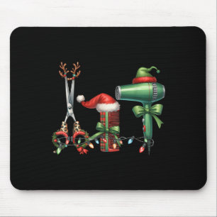 Hair Stylist Christmas Hairdresser Licensed Hairas Mouse Mat