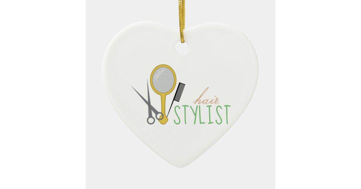 Hair Stylist Christmas Ornament Zazzle.co.uk