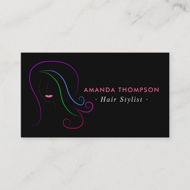 Hair Stylist classy customisable Appointment Card (Front)