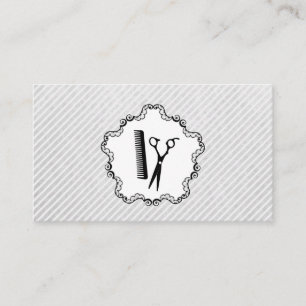 Hair Stylist Comb and Scissors Appointment Card
