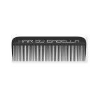 Hair stylist comb modern black hair salon branding