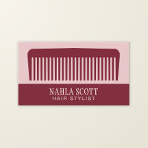 Hair Stylist Comb Modern Boutique Trendy Chic