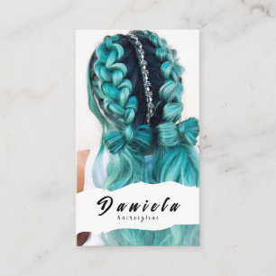 Hair Stylist Cute Scissor Minimalist Blush Pink Business Card