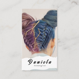 Hair Stylist Cute Scissor Minimalist Blush Pink Business Card