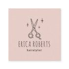 Hair Stylist Cute Scissor Minimalist Blush Pink