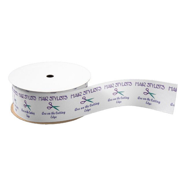 Hair Stylist Cutting Edge Grosgrain Ribbon (Spool)
