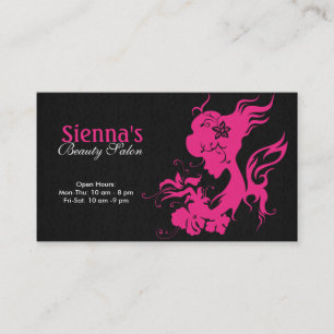 Hair Stylist (Deep Pink) Business Card