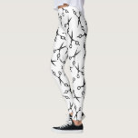 Hair Stylist Elegant Black Scissor Pattern Leggings<br><div class="desc">Hair Stylist Elegant Black Scissor Pattern Leggings.</div>