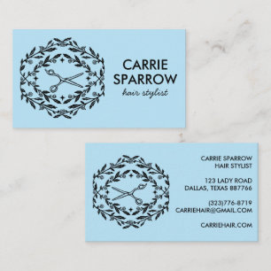 Hair Stylist Elegant Mystical Rose Vines Kraft Business Card