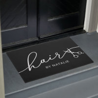 Hair Stylist Elegant Scissor Script Beauty Salon