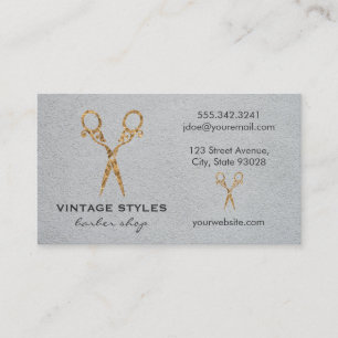 Hair Stylist   Fancy Shears Business Card