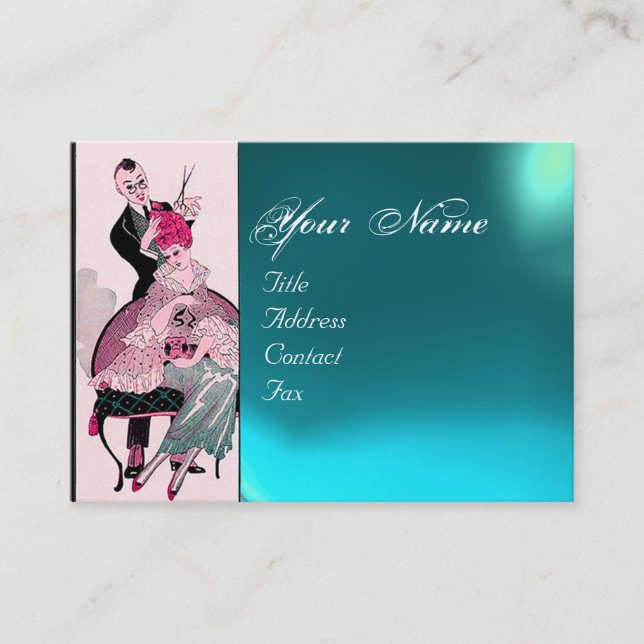 HAIR STYLIST ,FASHION BEAUTY SALON MAKE UP ARTIST BUSINESS CARD (Front)