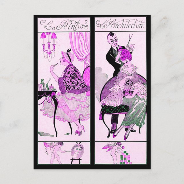 HAIR STYLIST ,FASHION BEAUTY SALON MAKE UP ARTIST POSTCARD (Front)