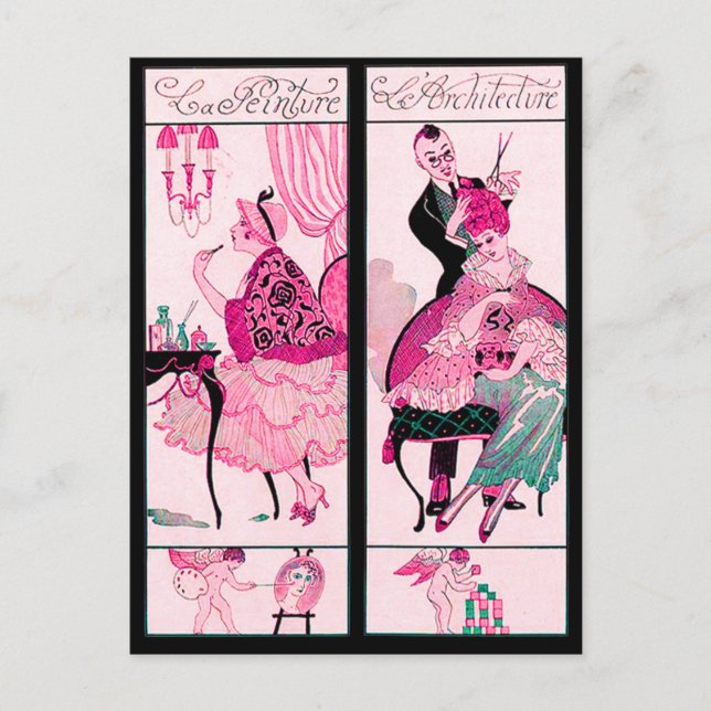 HAIR STYLIST ,FASHION BEAUTY SALON MAKE UP ARTIST POSTCARD (Front)