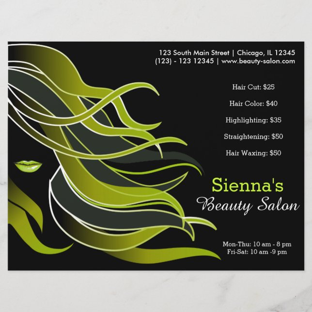 Hair stylist flyer (Front)