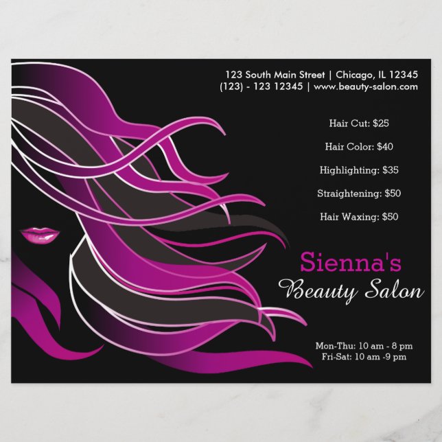 Hair stylist flyer (Front)