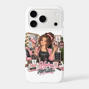 Hair Stylist Gift Hair Is My Happy Place iPhone 17