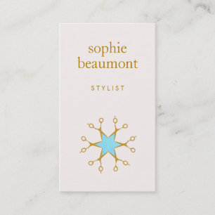 Hair Stylist, Hair Salon, Scissors Logo 2 Business Card