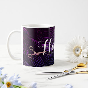 Hair Stylist Hairdresser Beauty Rose Gold Scissors Coffee Mug